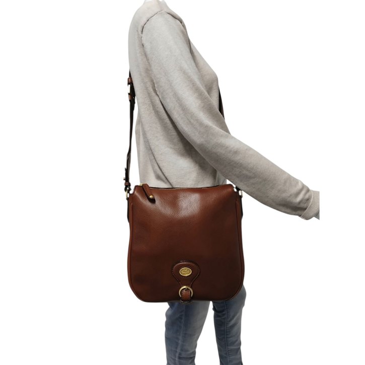 the bridge Schultertasche M marrone